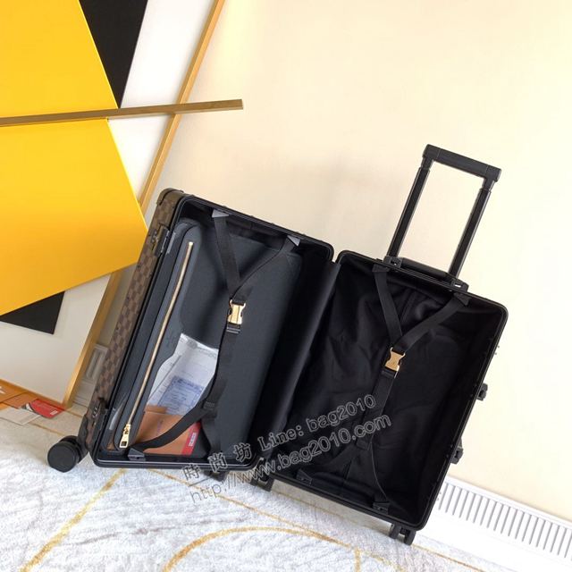 Lv驢牌行李箱 90045 Lv棋盤格拉杆箱 復古形拉箱 登機箱xzx1213